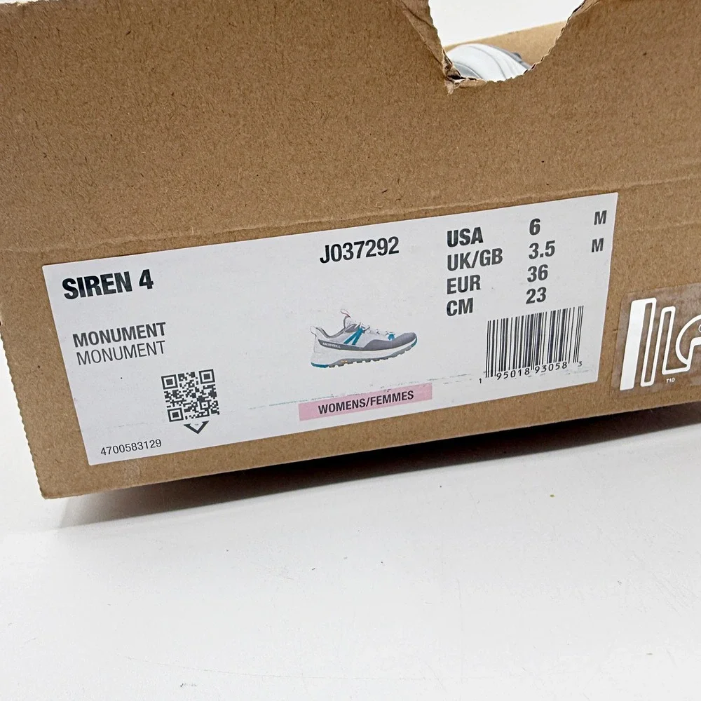 Merrell Siren 4 'Monument Grey Blue' / Size 6 Womens / J037292
